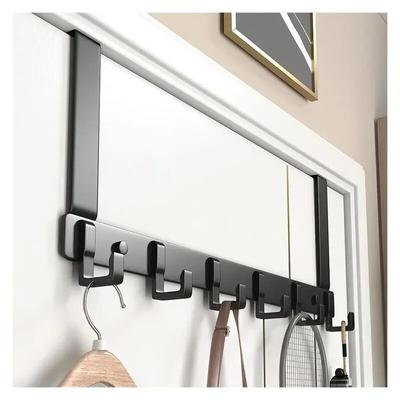 Hooks Over The Door Home Bathroom Organizer Rack Clothes Coat Hat Towel Hanger New Bathroom Kitchen Accessories Holder Door Hang