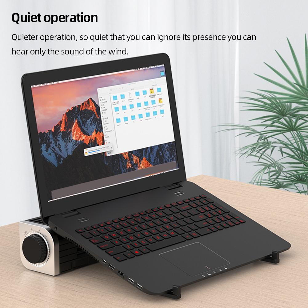 Cooling Fan USB Multi Function Tablet Phone Holder Station Fast Heat Dissipation Computer Cooling Pad For Gaming