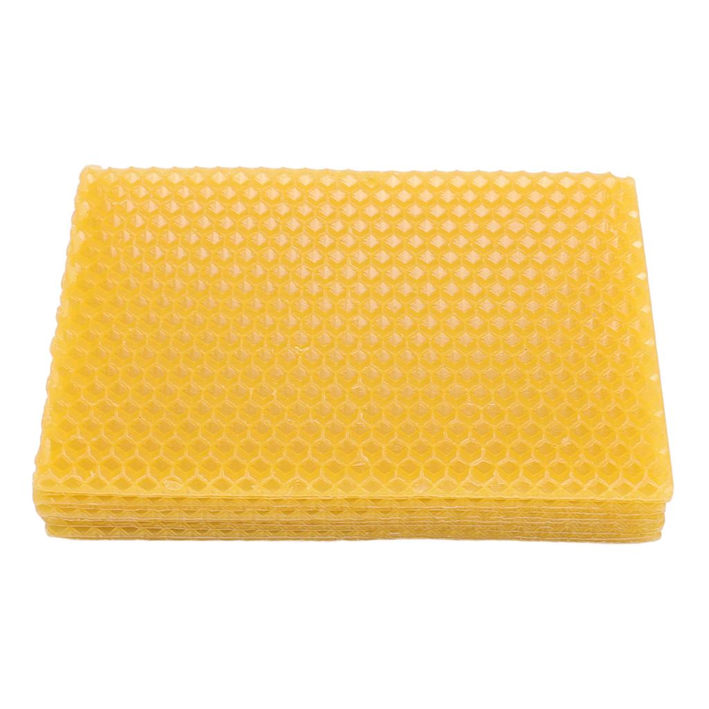20Pcs Beeswax Candle Sheets Soft Cuttable DIY Candle Making Beeswax Sheets Foundation for Beehive