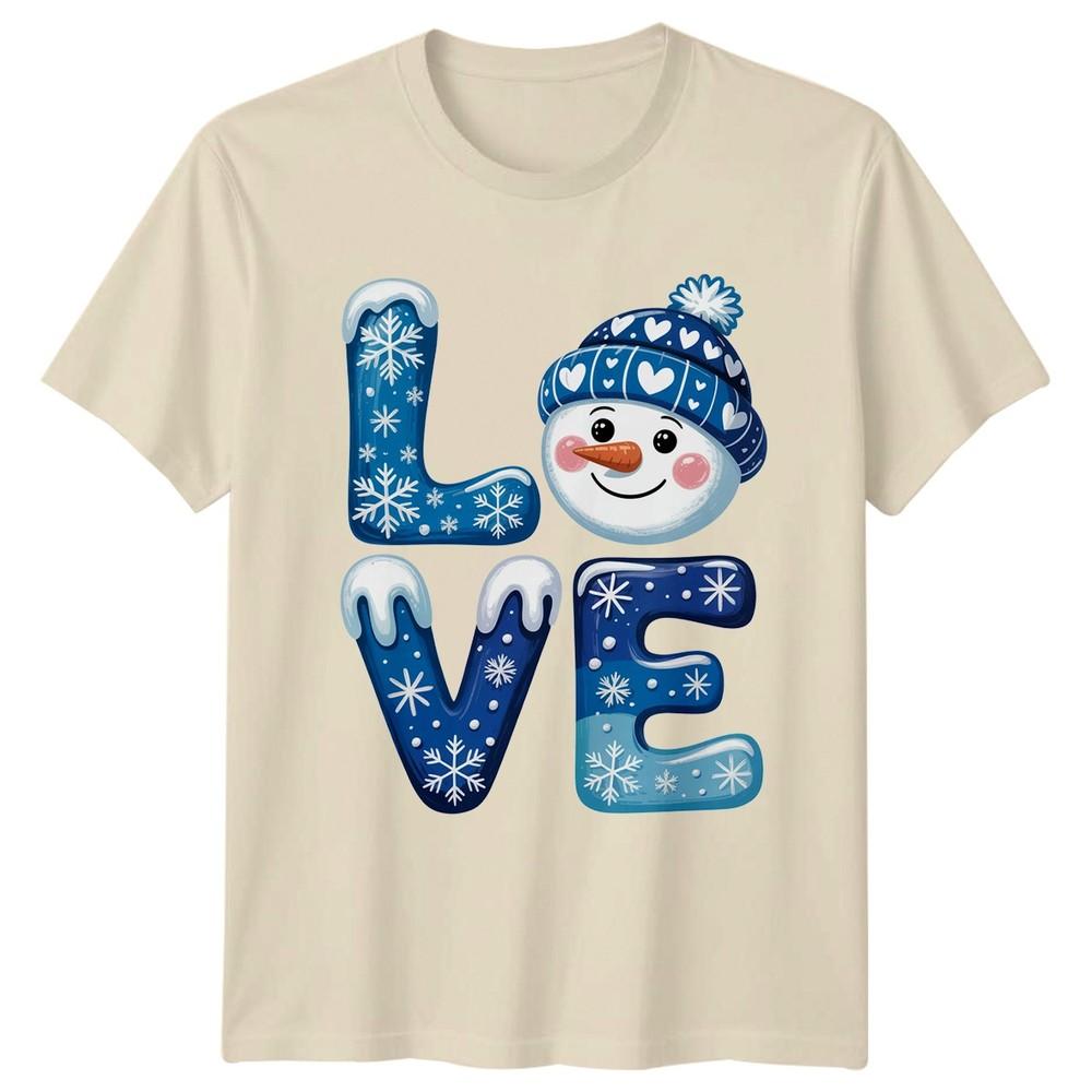 Love SnowUnisex Christmas Winter Holidays Unisexs Unisexs Graphic Tee