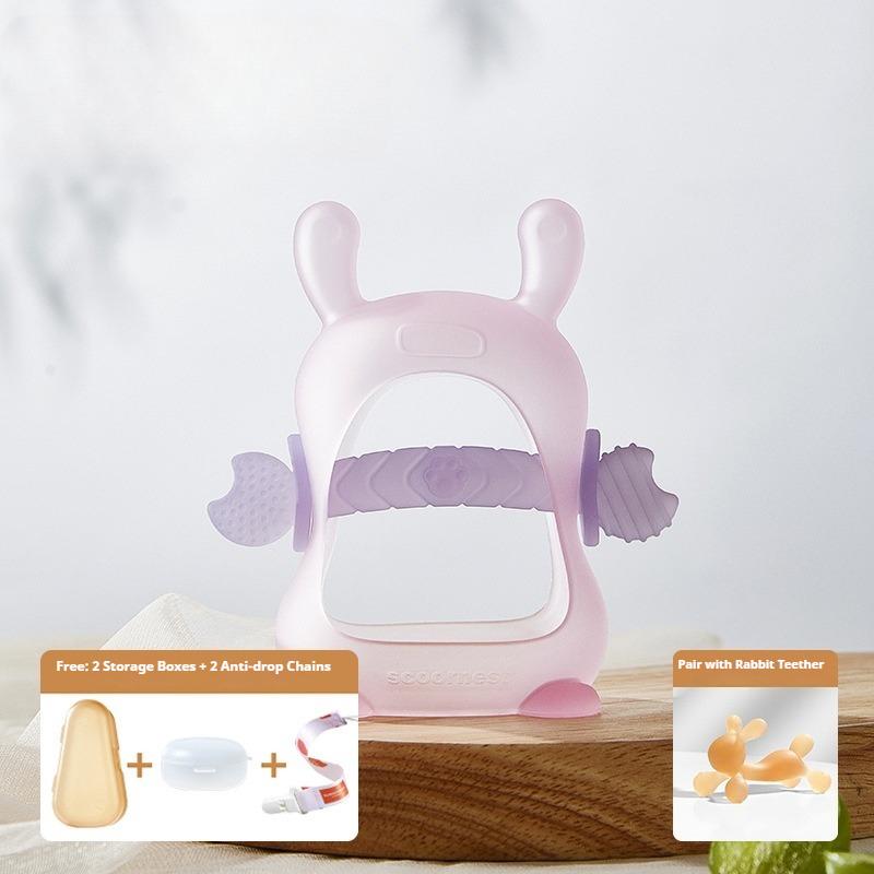 Baby Mushroom Toothpaste Baby Teeth Grinding Stick Biting Glue Food Grade Oral Period Silicone Toy Anti-Eating Hands
