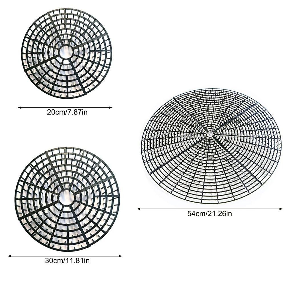 Breathable Mesh Plant Pot Soil Protector Grid Cover Cutting Barbed Cut-Outs Spiked Soil Protection Grid Reversible Use