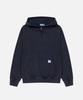 Mr Washed Half Zip Up Hoodie - Navy