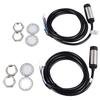 2 Pcs Inductive Proximity Sensor 8mm Detecting Distance DC 4 Wire NPN NO NC Approach Sensor