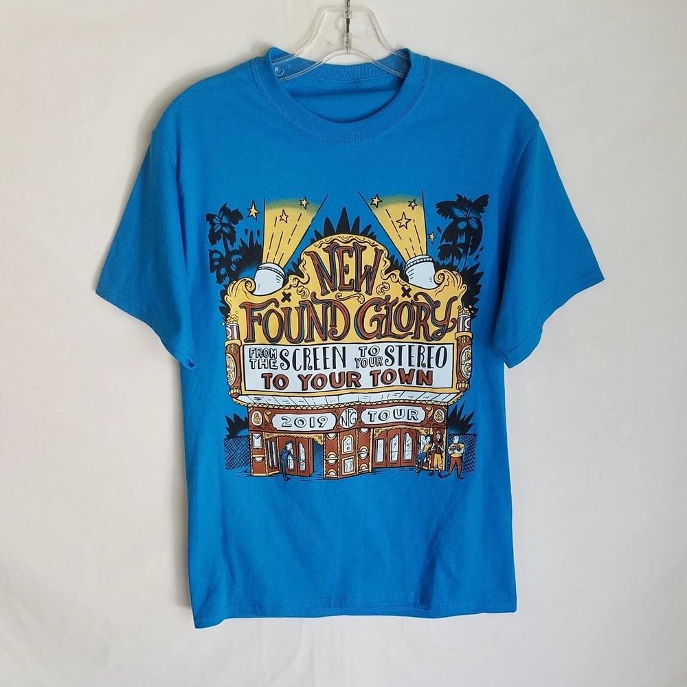 

New Found GloryFrom The Screen To The Stereo2019 Tour T-Shirt 2side blue Unisex T-Shirt XXXXL