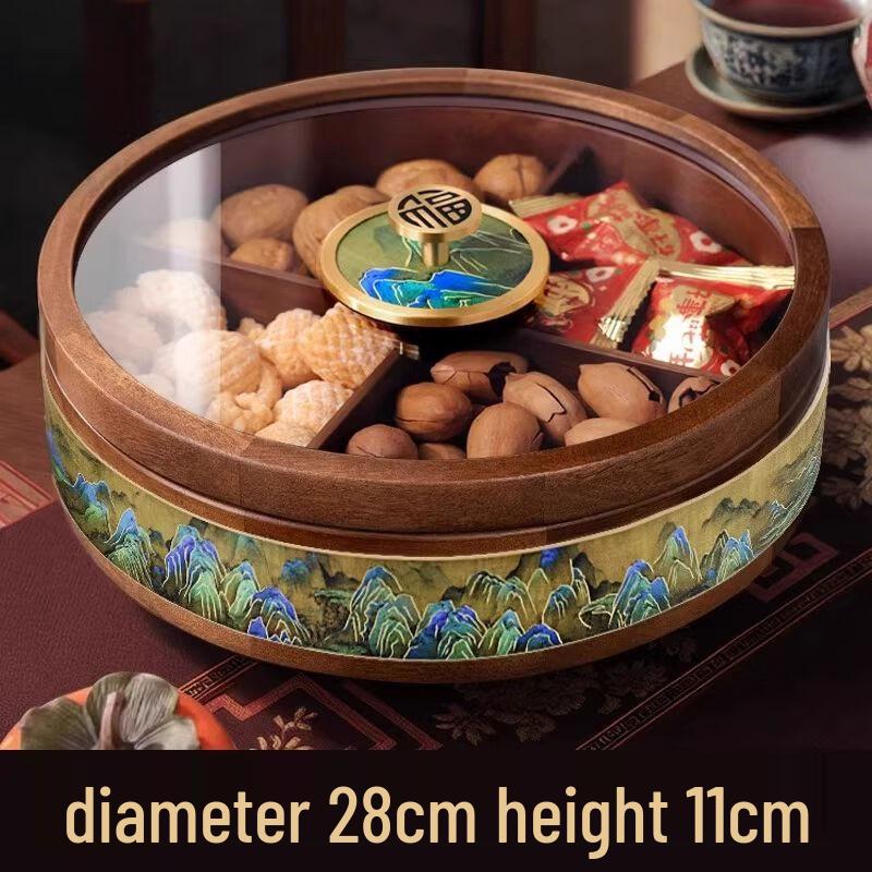 New Chinese Style Wooden Snack Tray