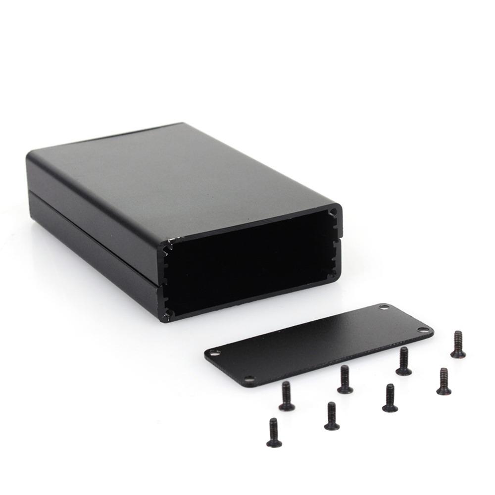 Enclosure Box 80*50*20mm Junction Box Aluminum Black Electrical Enclosure Wiring Connection Box Terminal Connection