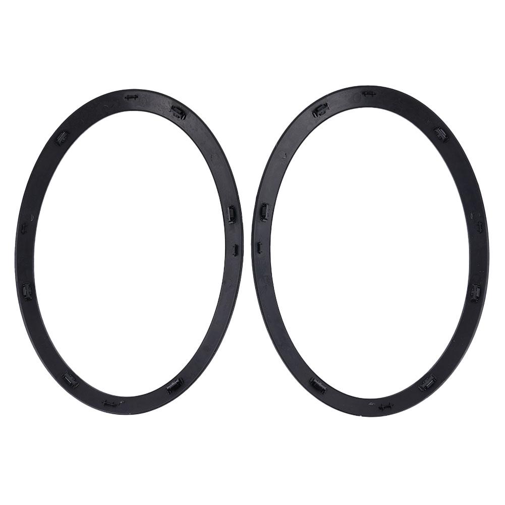 1 PAIR CAR HEADLIGHT TRIM RINGS LEFT RIGHT HEADLAMP FRAME BLACK For MINI F57 Convertible For Cooper S For Cooper 2015 - 2024