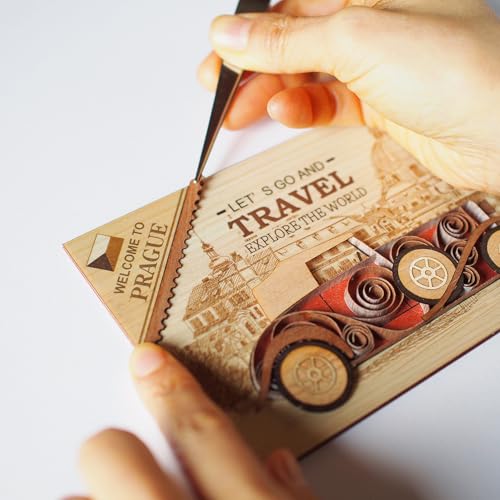 KINOWA "World Travel" Quilling Car Kit, Original Handmade Kit, Classic Car, Made In Japan
