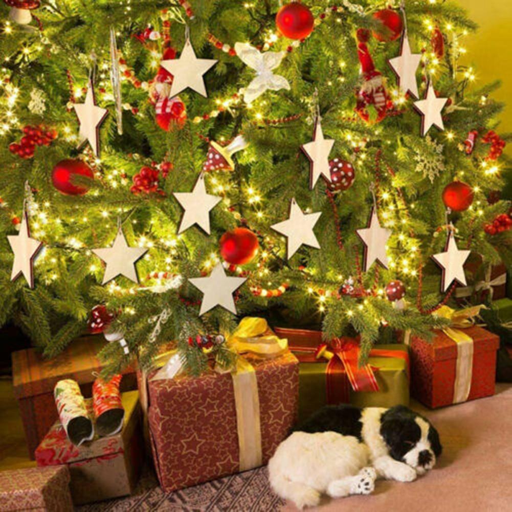 Create Lasting Memories with 30Pcs Wooden Christmas Ornaments DIY Decor