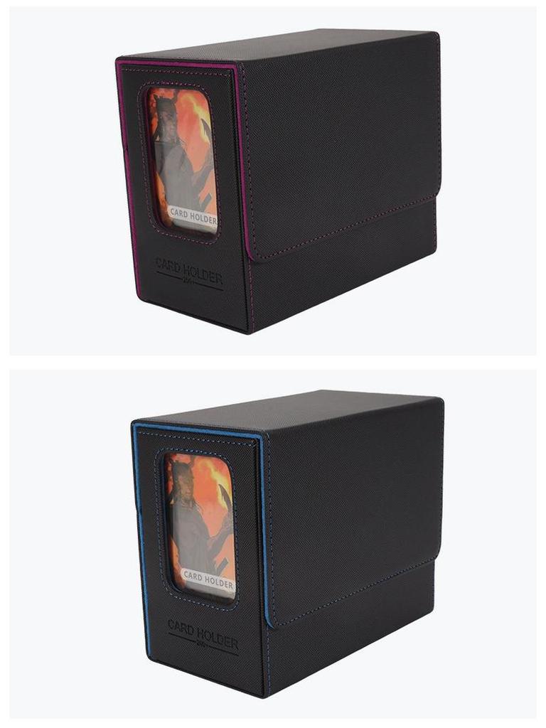 Double Window Double Deck Card Storage Box with 260+ Dice Drawer for Yu-Gi-Oh & Commander Decks