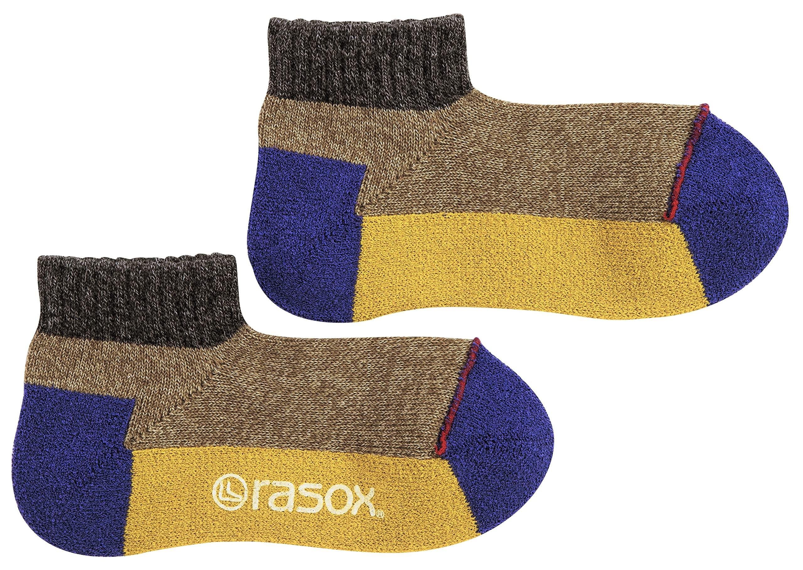

Носки спортивные низкие хаки x желтый S [Lasox]