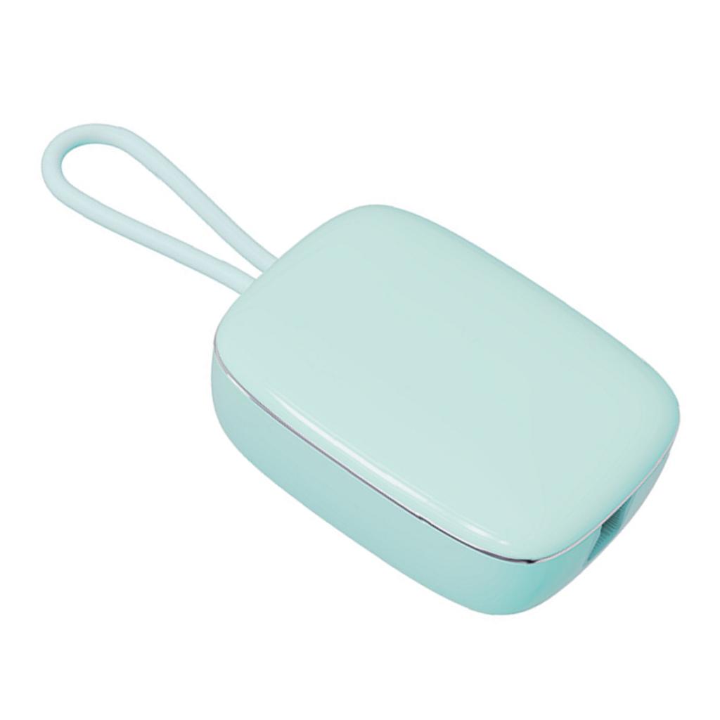 Toothbrush Cleaner Case Portable UVC Deep Cleaning Moisture Resistant Turbo Fan Drying for Business Trips Green