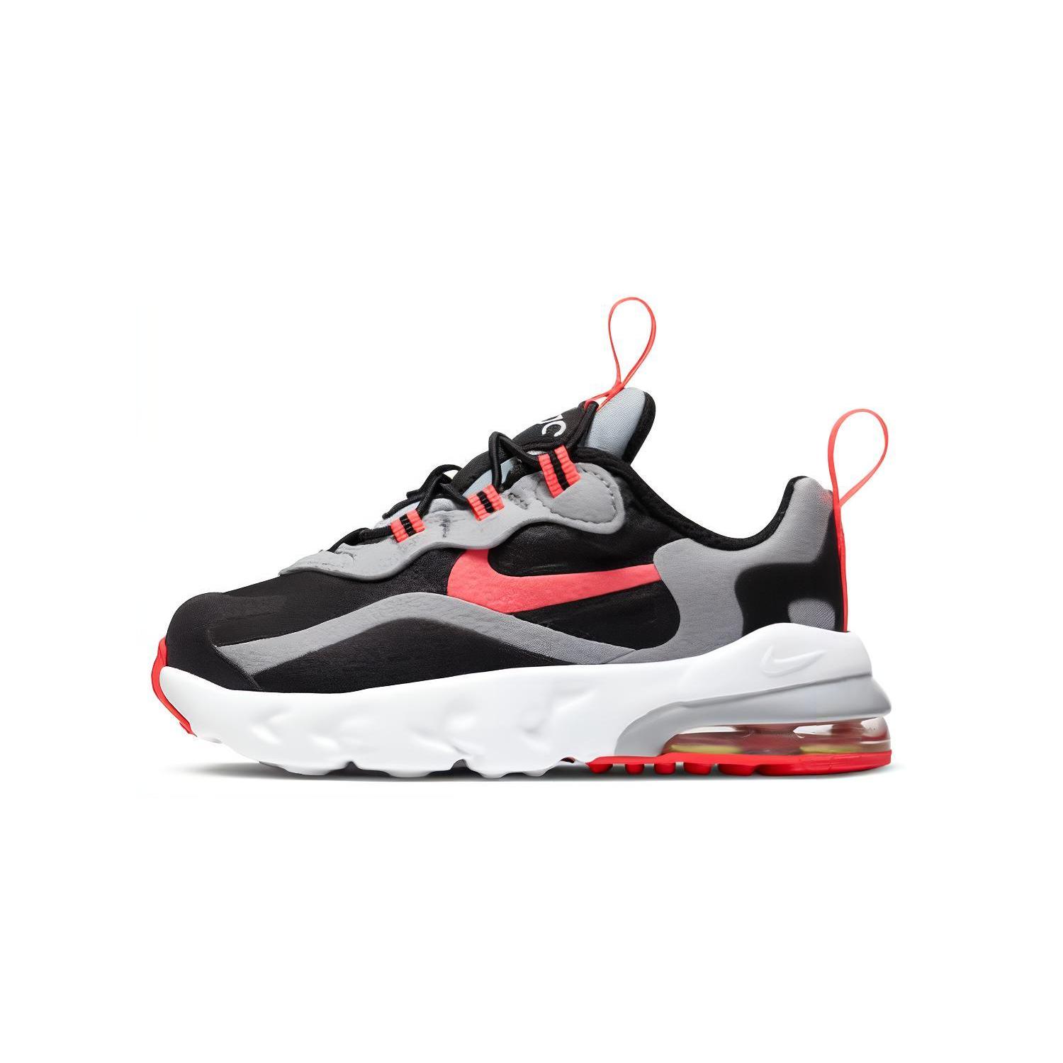 

Новые кроссовки Nike Air Max 270 RT с низким верхом для бега Черные Серые Красные для младенцев и малышей CD2654-019 22