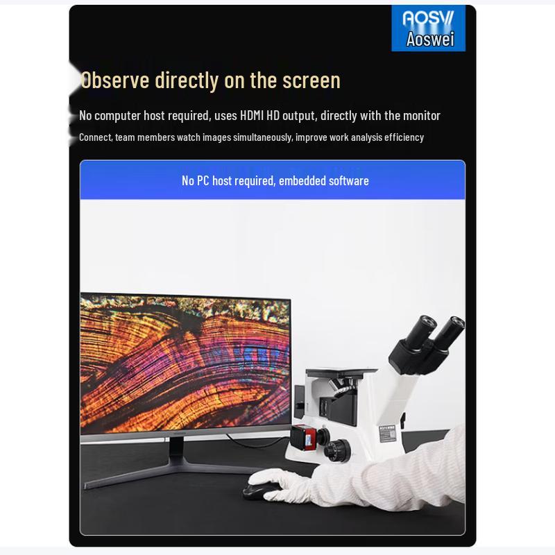 AOSVI TM28-HK830 Inverted Metallurgical Microscope