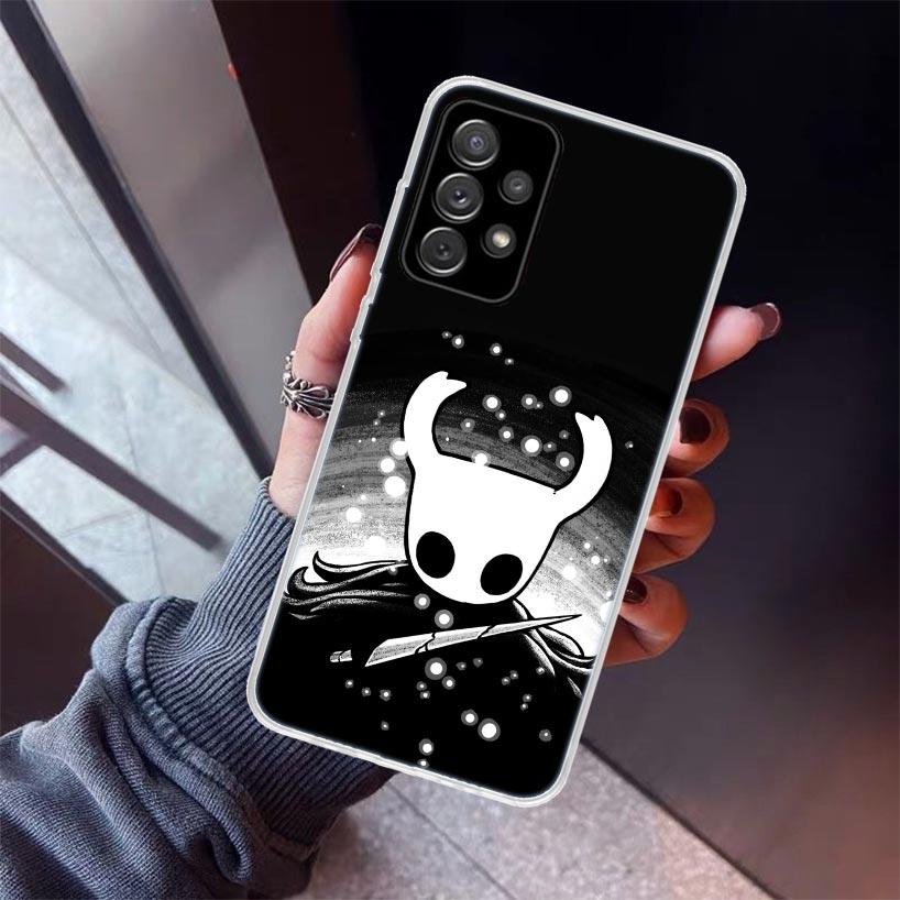 Černé pouzdro Hollow Knight pro Samsung Galaxy A17 A57 A37 A16 A26 A36 A56 A15 A25 A35 A55 A14 A13 A54 A53 A34 A24 A33 A23 Ga