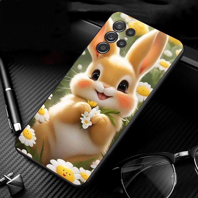 Phone Case For Samsung Galaxy S26 S25 S24 S23 S22 S21 Ultra S24 S23 S22 S21 S25 Plus S24 FE Rabbit Animal