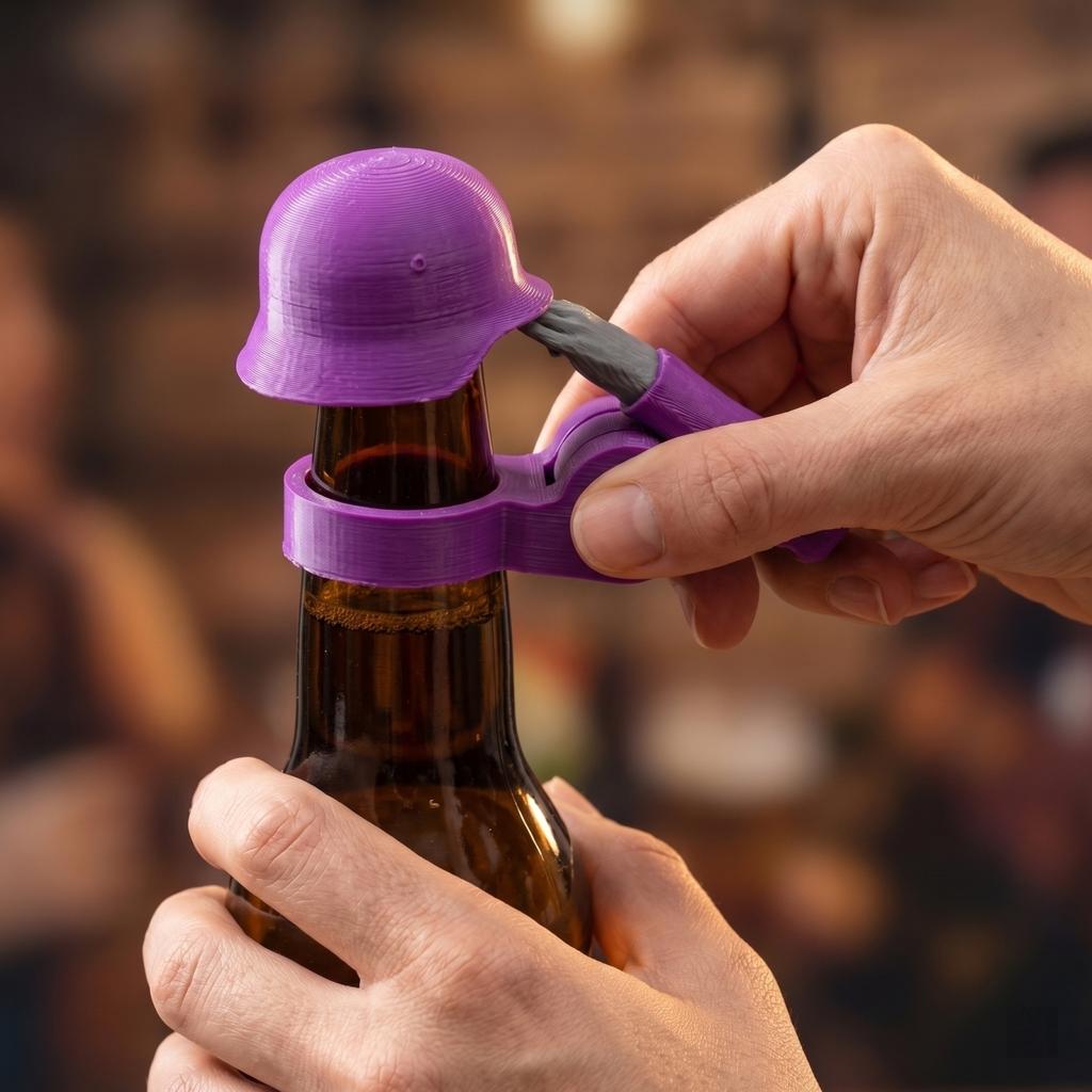 Bottle Helmet Beer/helmet Bottle Holder Beer Is Used To The Of Beer