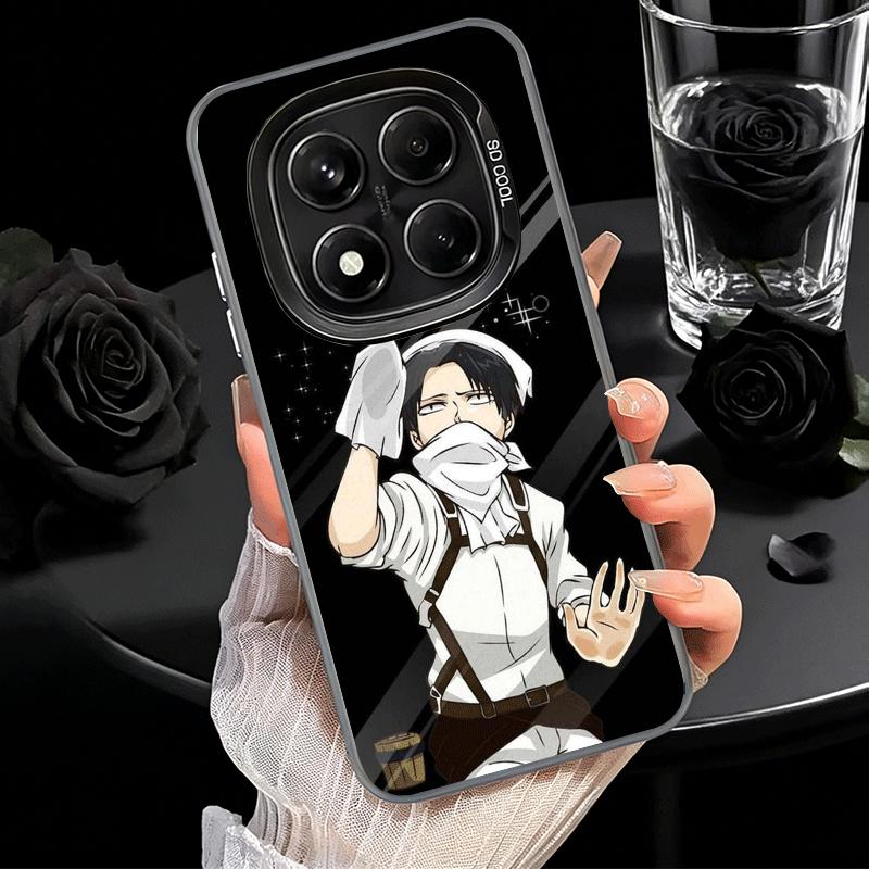 A-Attack On T-Titan Levi Mjukt Telefonfodral för Samsung Galaxy S24 S25 FE S26 Edge S23 Ultra S22 Plus S21 + Stötsäkert Fodral Baksida S