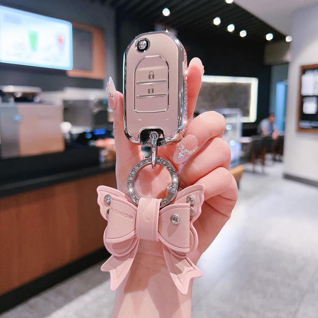 Car Key Case for CRV, Haoying, Jieda, Civic - Unisex Protective Cover with Buckle