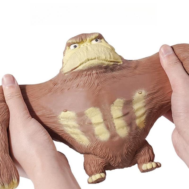 Stretchy Glue-Sand Filled Rubber Gorilla Cute Squishy Monkey Animal High-Elastic Stretchable Creative Gifts Home Decoration