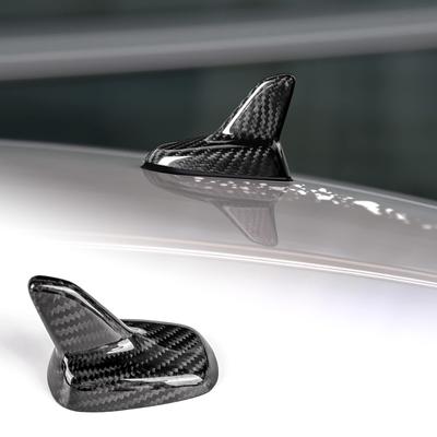 AIRSPEED Volkswagen Zubehör Echte Hart-Kohlefaser Auto Haifischflossen-Antennenabdeckung Dekorative Abdeckung