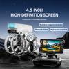 Non-Toxic Rc Quadcopter 2.4G 4Ch Drone With Display Screen Remote Control Hd Pography Aircraft Optical Flow Positioning Dron For Adult