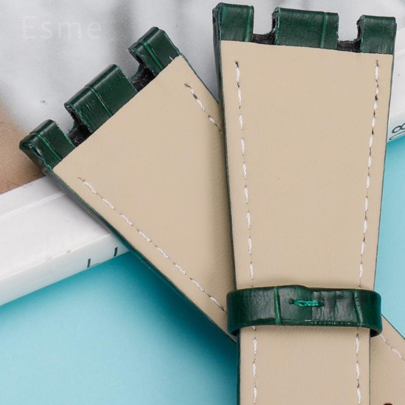Pro AP Audemars Piguet Royal Oak Series Řemínek k hodinkám Pánský AP15400 26320 Originální řemínek k hodinkám z hovězí kůže Spona z masivní oceli 26 mm