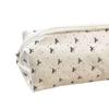 High-Capacity Cute Bow Makeup & Stationery Bag for Students