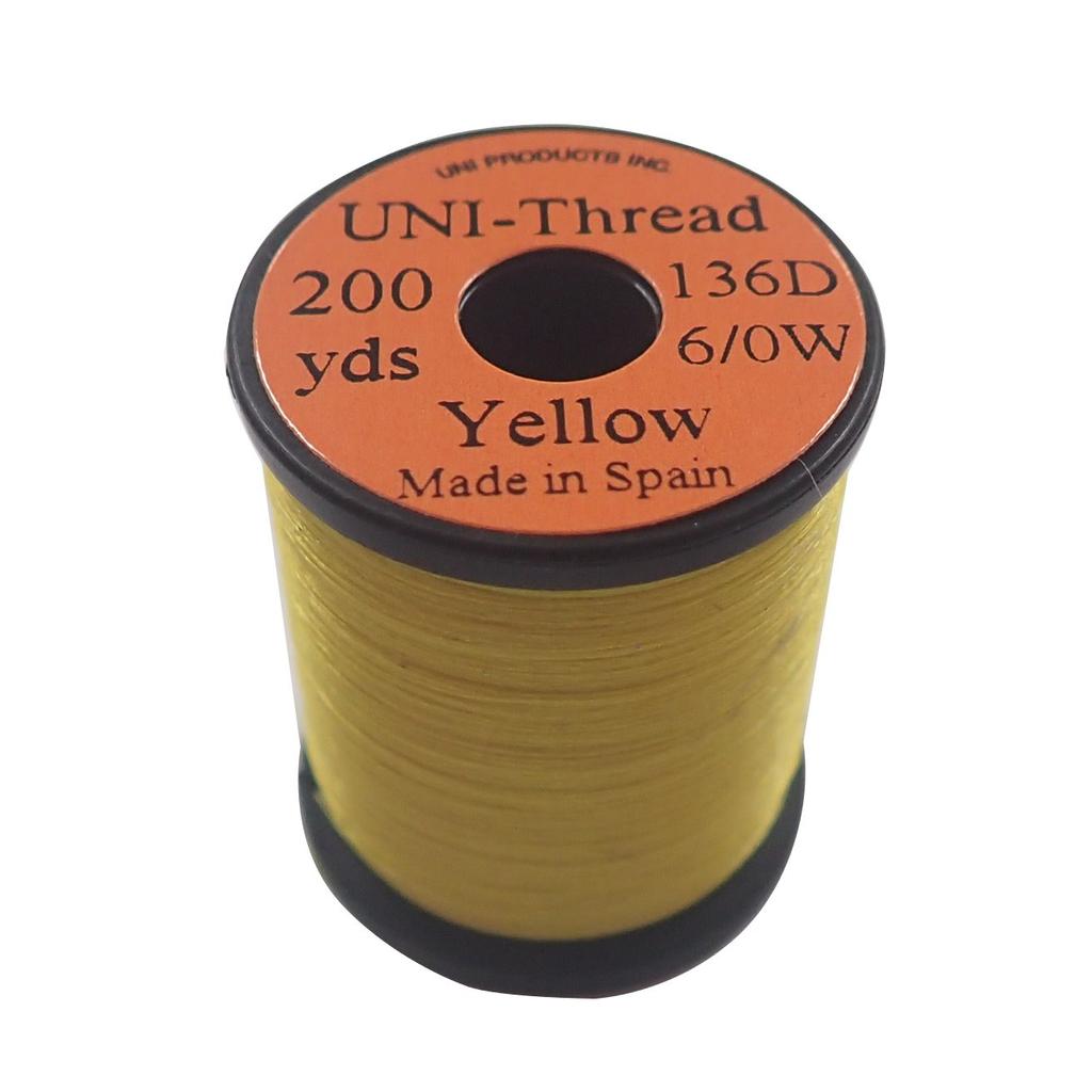 TIEMCO Fly Tying UNI Uni Thread 200 Yards Yellow 6/0