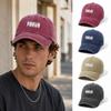 Breathable Dad Hat Letter Printed Washed Cotton Hat Minimal Casual Sun Hat  For Men Women