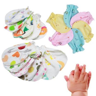 4 Paar Unisex Neugeborene Baby Niedliche Tierherz No Scratch Baumwollhandschuhe Fäustlinge