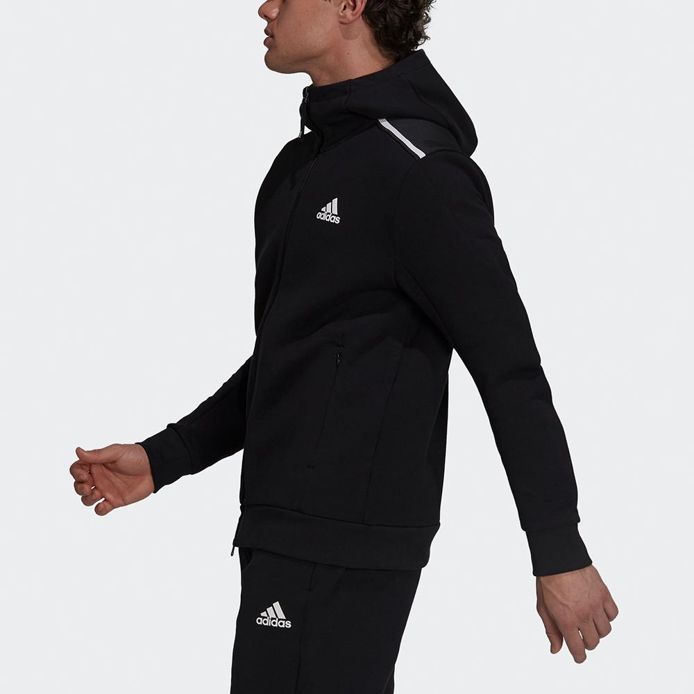 adidas Zne Kurtka Sportowa z Nadrukiem Logo Męska Kurtki Czarna GT9780