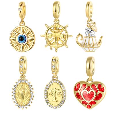Copper Golden Eye Hamster Pendant Charms Jewellery Fit Original Bracelet Necklace For Women Diy Gift