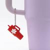 Popular Soft Rubber Stanley Cup Pendant Keychain - Creative Milk Tea Cup Keyring Available