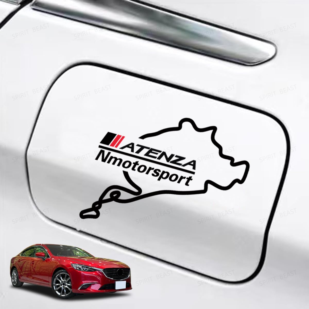 

Atenza Vent Cover Sticker Rear Glass, Suitable for GJ/GH/GG Series, etc., Fuel Vent ATENZA чёрный