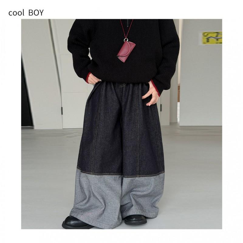 Boys Denim Pants Kids Casual Trousers Fall Fashion Jeans Toddler Long