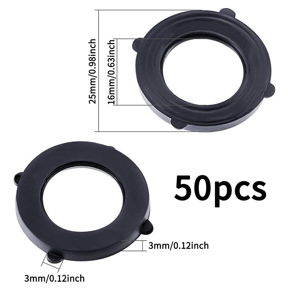 

50Pcs 3/4 Inch Heavy Duty Garden Hose Water Faucet Washers Silicone Rubber Seals Gasket O-Ring Leak Proof Fittings