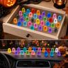 Figurine Mini Fantome Halloween, 100 BUC Fantome Luminoase în Întuneric pentru Masă