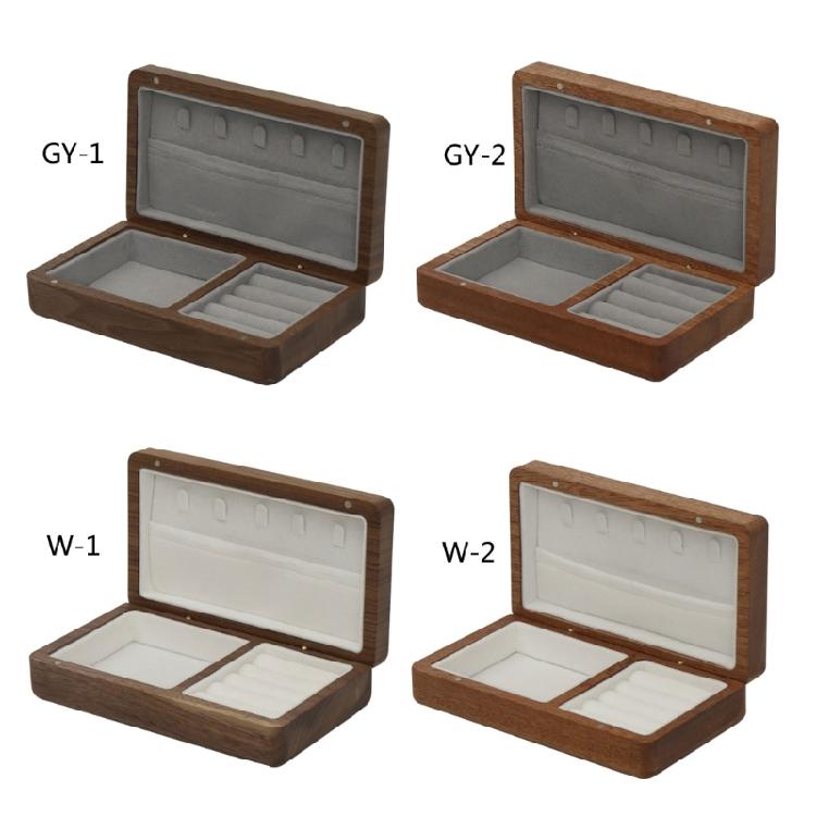 Jewelry Storage Box Bracelet Earrings Necklace Carrying Case Wood Gift Case