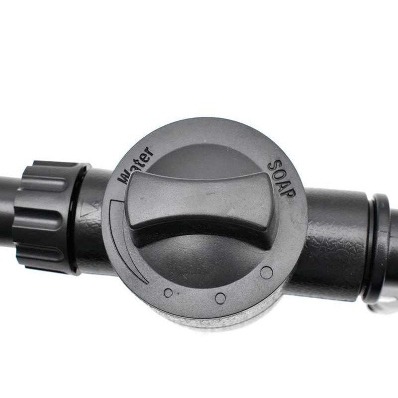 T2 Black Long Spear High-Pressure Foam Sprayer and Water Gun for Garden, Car Wash, and Floor Cleaning.