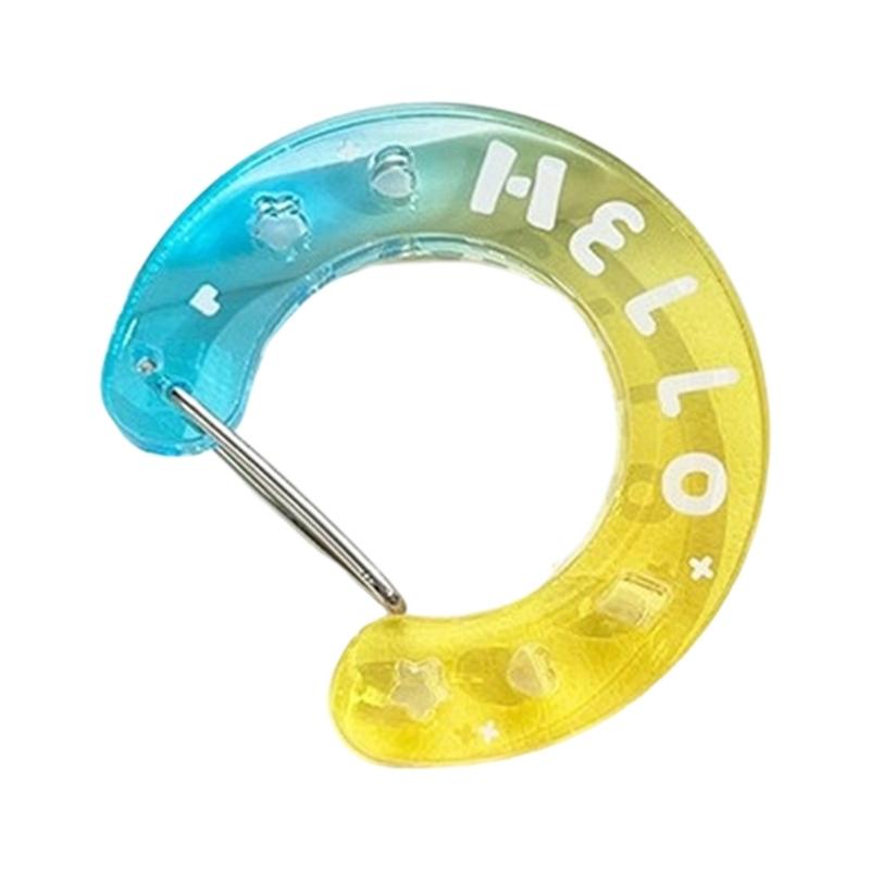 

Stylish Color Changing Acrylic Charm For Bag Keys Wall Decors Crafted With Creative Hollow Carving Unique Key Accessory жёлтый
