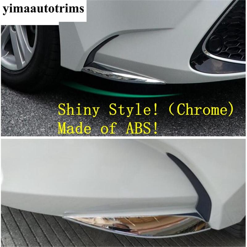 Car Front Bumper Corner Strip Protection Cover Trim ABS Chrome / Carbon Fiber Accessories For Toyota Corolla E210  - 2025
