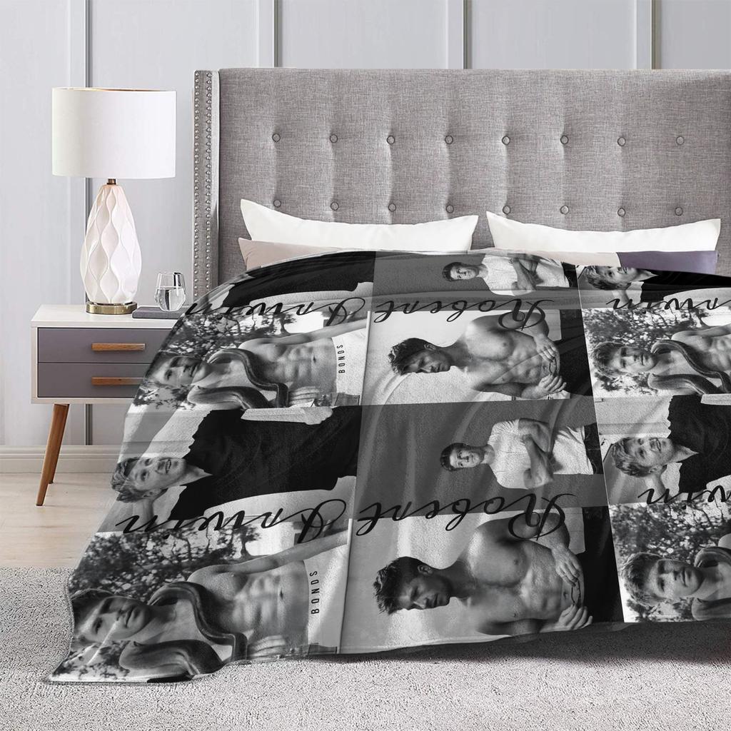 Robert Irwin Super Warm Blanket Picnic Plush Throw Blanket Novelty Home Decor Flannel Bedspread Sofa Bed Cover