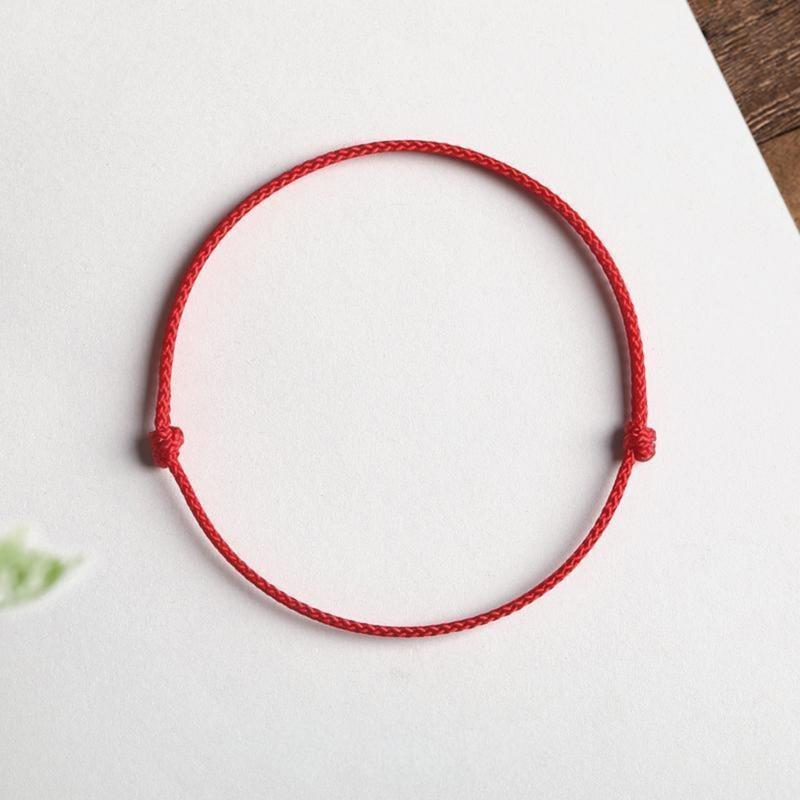 10 Pcs Minimalist DIY Red String Bracelet Adjustable Braid Rope Wristband Couple Jewelry Handmade Woven Bangle Jewelry