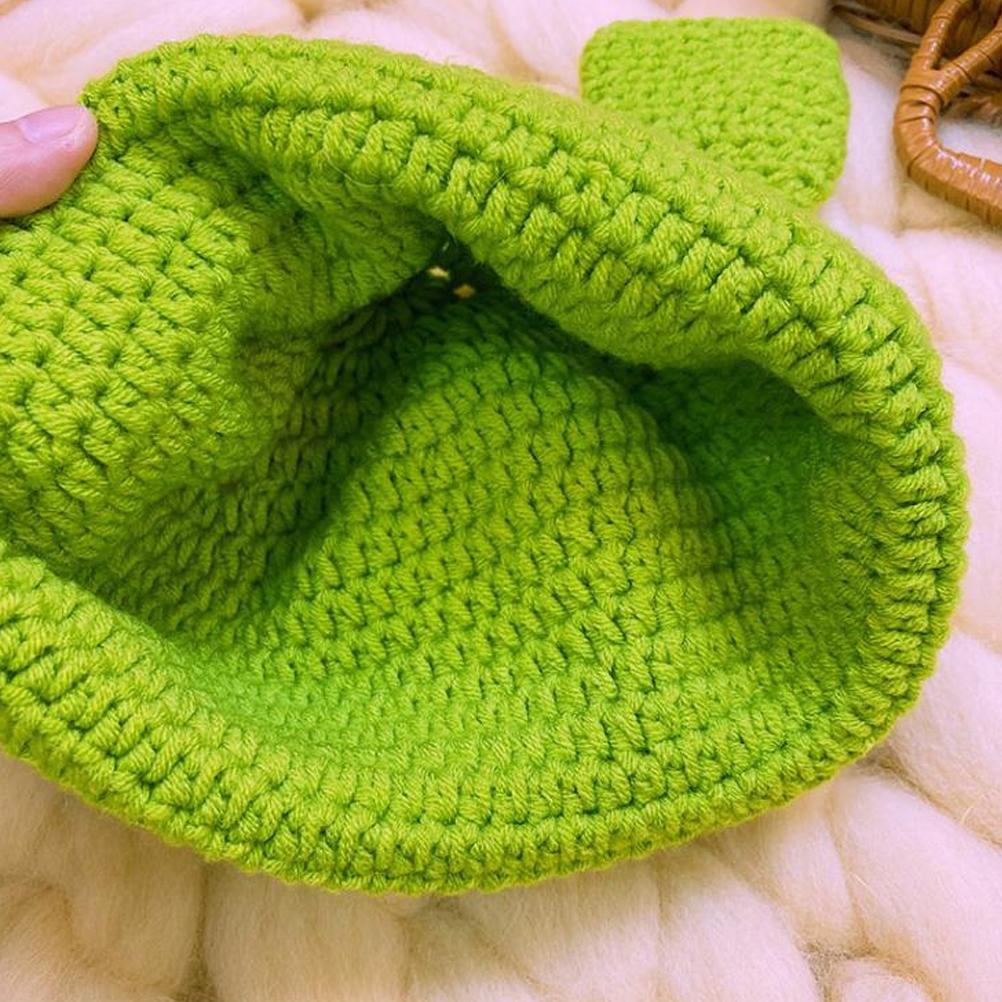 Unisex Handgestrickte Mützen Beanie Mütze Warm Langlebig Handgestrickt Cosplay Wolle Wintermütze