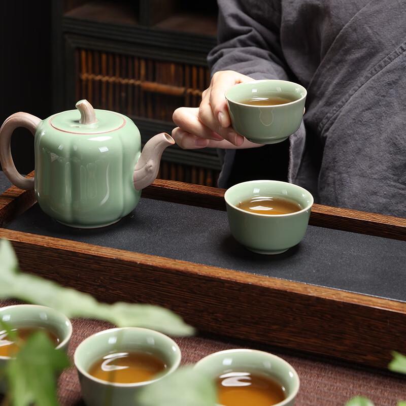 Longquan Celadon Pottery Tea Set