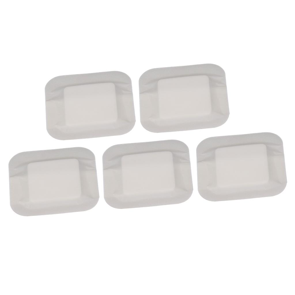 5Pcs Bordered Adhesive Dressing Pad Waterproof Individually Packed Wound Dressing Pads for Bedsore Pimple Ulcer