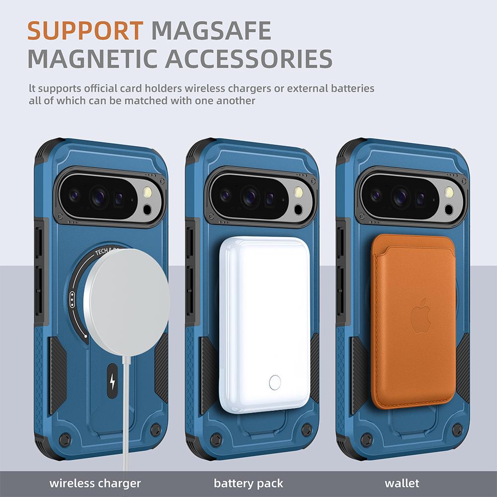Magnetic Stand Phone Bag Case for Google Pixel 10 Pro XL Pixel10 Pixel9 Pixel 9 Pro XL