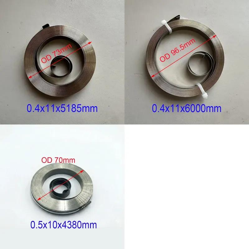 0.4/0.5mm Thickness Width 10/11mm Spiral Flat Wire Coil Large Size Scroll Spring Constant Force Springs Choose